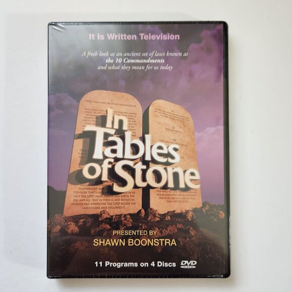In Tables Of Stone DVD Set Shawn Boonstra 4 Discs 11 Programs On 10 Commandments - Picture 1 of 5